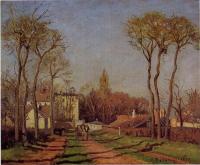 Pissarro, Camille - The Entrance to the Village of Voisins